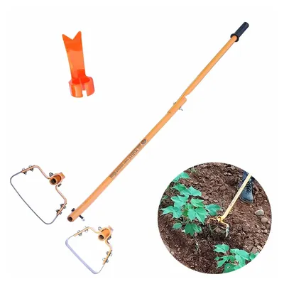 Mahan Heavy Duty GHH-1.68 Gardening Hoes, Manual Weeder, Hand Weeder, Free Ring Weeder With 4.3 ft Handle