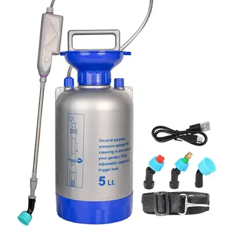Giga Watts Electric Garden Sprayer Portable Knapsack Spray Pump with USB-C Rechargeable 5 L Hand Held Sprayer