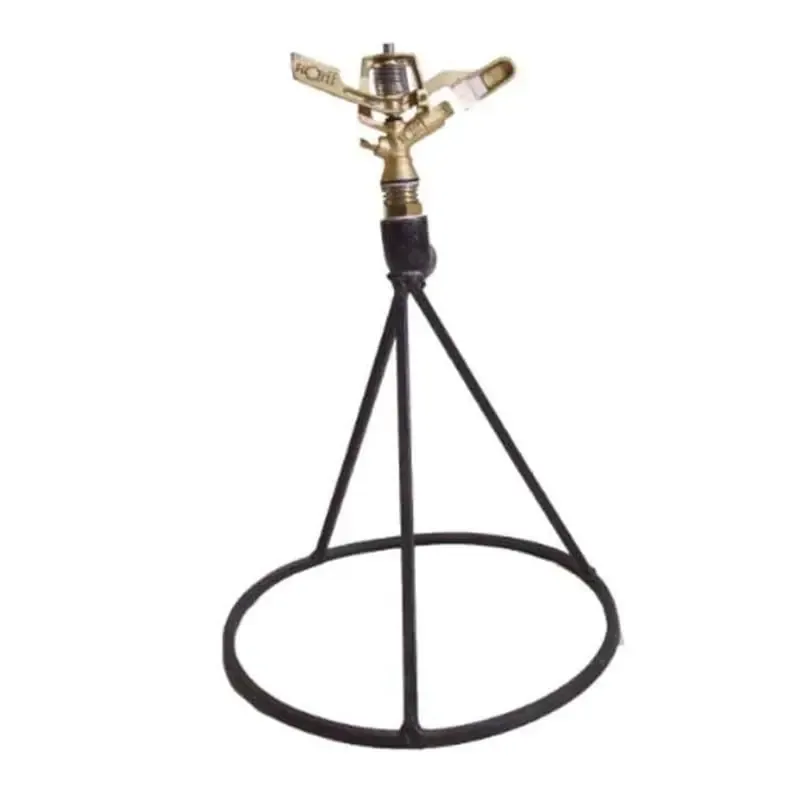 3/4 Inch Gunmetal Sprinkler with Stand for Lawn and Garden, 360 Degree Rotation