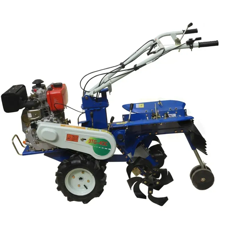 E Agro 7 HP 296 CC Diesel Back Rotary Power Tiller, 4 Stroke Heavy Duty Agricultural Cultivator, Shakti (3TG-4QC)