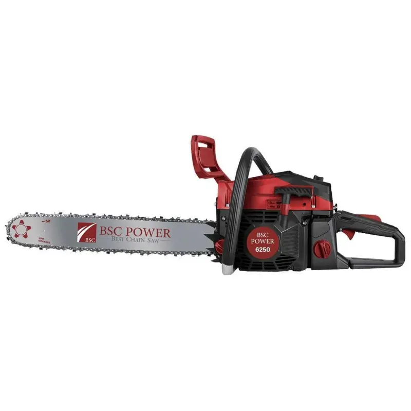 BSC 6250, Heavy Duty 62 CC Petrol Chainsaw with 22 Inch Guide Bar, Powerful Wood Cutting Machine for Logging