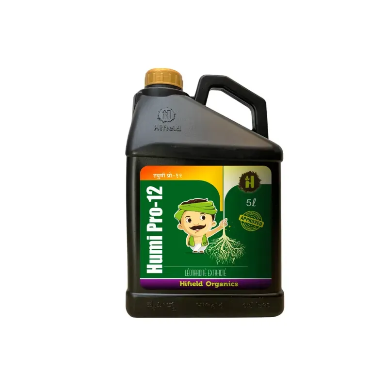 Hifield Humi Pro-12 (Humic Acid 6%) Liquid, Organic Plant Growth Booster (Flowering, Fruiting, Root Growth)(Quantity-10 Litre)