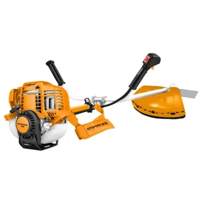 KINGPARK KP-350 (GX35), 4 Stroke 35 CC Sidepack Petrol Brush Cutter, Grass Cutting Machine With Accessories