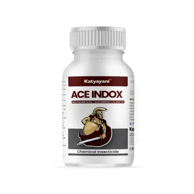 Katyayani Ace Indox (Indoxacarb 14.5% + Acetamiprid 7.7% Sc) Insecticides For Crops, Fruits & Various Vegetables (Size-2 L (100 ml x 20))