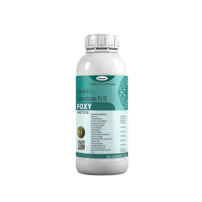 Katyayani Foxy (Fipronil 4% + Thiamethoxam 4% SC) Dual Action Formulation for Effective and Long-Lasting Insect Control (Size-1 L (1 L x 1))
