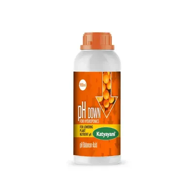 Katyayani pH Down, Easy pH Adjustment for Hydroponics, Better Nutrient Absorption and Ideal Root Conditions (Quantity-900 ml (900 ml x 1))