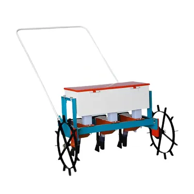Dharti Agro Manual 3 Row Seed Drill, Hopper Capacity 20 Litre Per Single Box