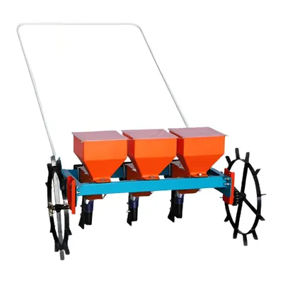 Dharti Agro Manual 3 Row Seed Drill(1 + 1), Hopper Capacity 3 Litre Per Single Box