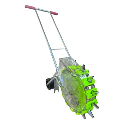 Benson 14 Teeth Manual Agriculture Seeder, High-Efficiency Hand-Push Planter for Multi-Crop Sowing, Ergonomic Manual Seed Drill for Professional Farming