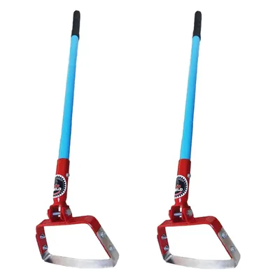 REDBUILD Heavy Duty 6 Inch Manual Weeder, Stirrup Hoe with Handle with 4.3 ft Handle for Agriculture (Pack Of 2)