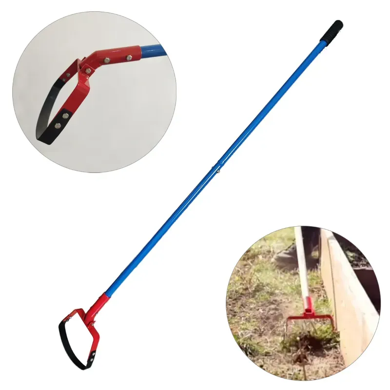 REDBUILD Hand Weeder of 8 Inch Blade with 4.3 ft Handle, Manual Weeder for Agriculture