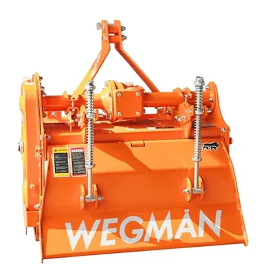 WEGMAN Mini Rotavator 2.5 ft with 12 Blades Efficient for Soil Preparation Suitable for 12 to 28 HP Mini Tractors