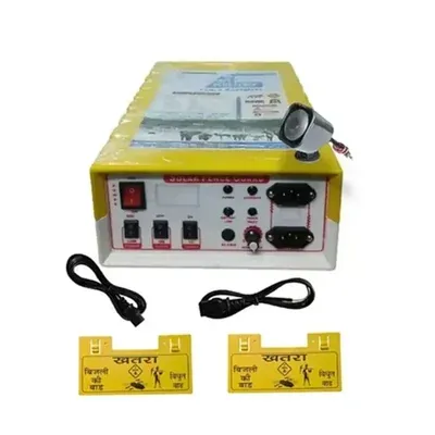 Urja Agricare 12 KV Power Plus Zatka Machine for 50 Acre With Cables, Siren and 2 Piece Warning Plates