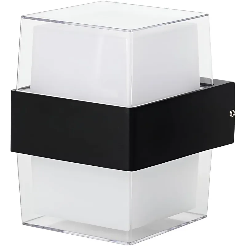 Giga Watts 12 W LED Cube Shaped Wall Light Modern Mounted Corded Electric Matte Acrylic Lamp for House, Patio & Garden Small description