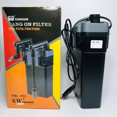 Sunsun HBL-801 Aquarium Hang-On Filter, Professional 500 LPH Multi-Stage External Filter