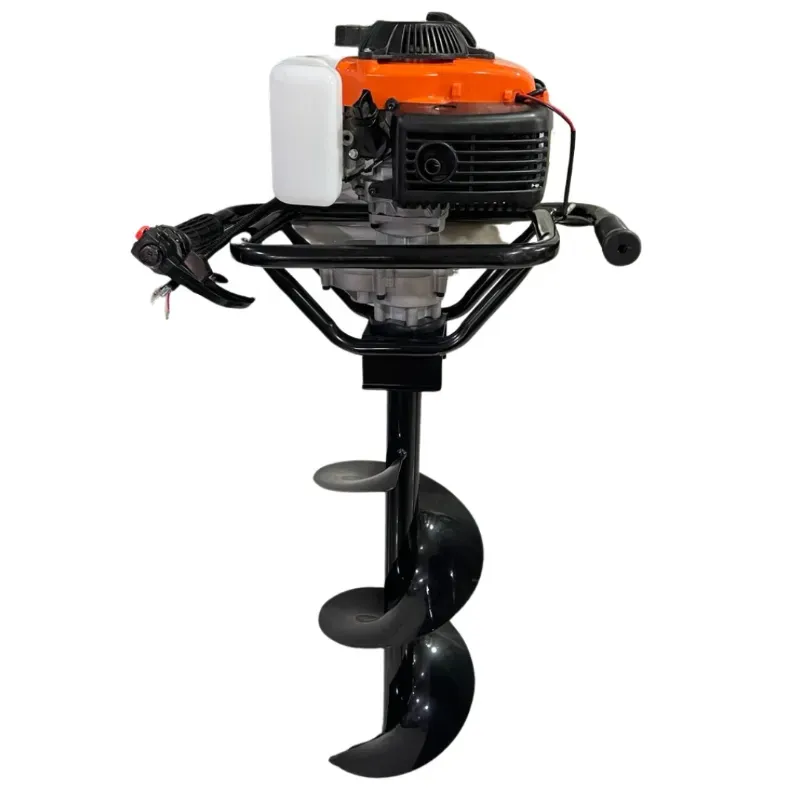 NATRAJ 4 Stroke 52 CC Petrol Engine Earth Auger Machine With 6 Inch Drill Bit, AS-655
