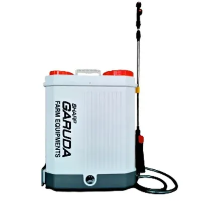 Sharp Garuda 20 L Double Motor Battery Sprayer With 12Volt12 Amp Battery, For Home, Garden, Plants, and Agricultural use