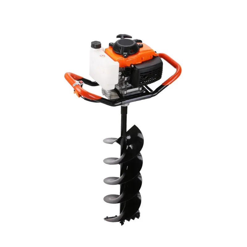 FLYMAX 84 CC 4-Stroke Petrol Earth Auger with 4-Inch Bit, Heavy Duty Post Hole Digger for Plantation & Fencing