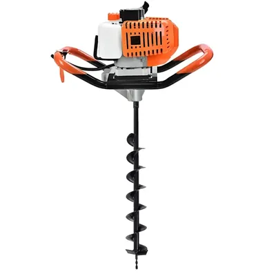 SPRAYMAN 52 CC Petrol Earth Auger with 2.4 Inch Bit, 2 Stroke Post Hole Digger SEA-5500