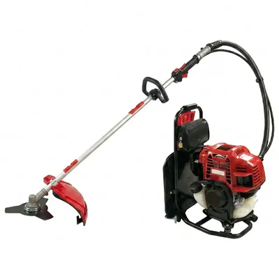 SPRAYMAN B155, 4-Stroke 50 CC Backpack Brush Cutter, Heavy Duty 2 HP Petrol Grass Cutting Machine for Farming