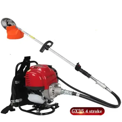 SPRAYMAN B105, 4-Stroke 40 CC Backpack Brush Cutter, Portable Petrol Grass Trimmer & Weed Cutter for Agriculture