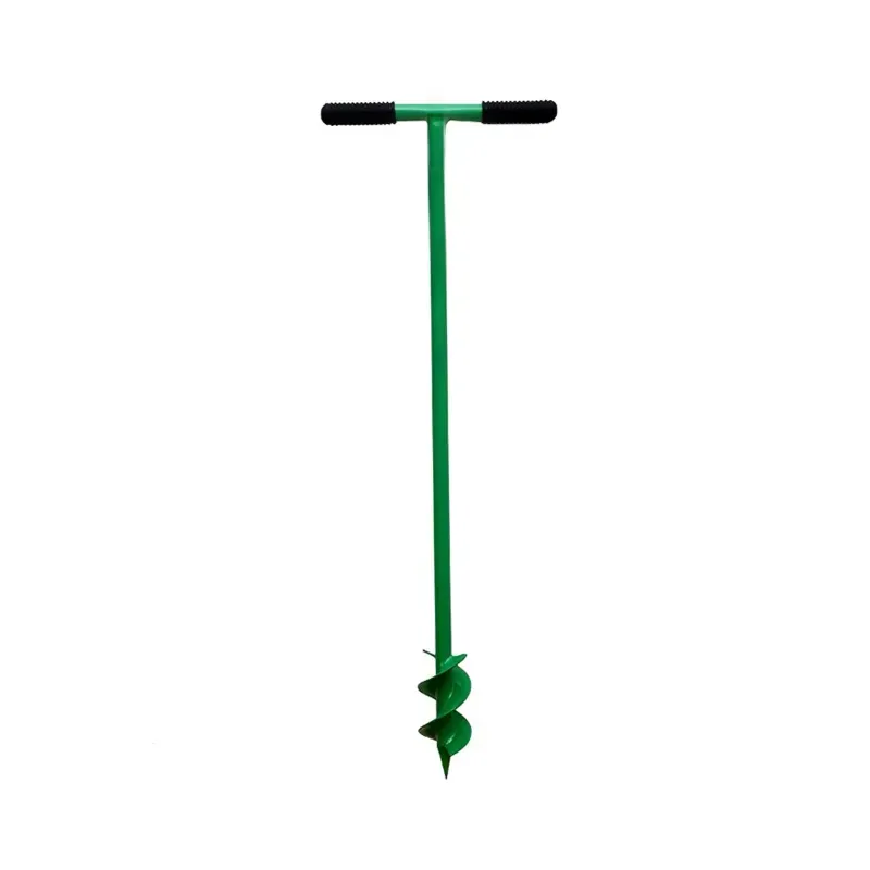REDBUILD Handheld Earth Auger Drill, 3 Inch Diameter Post Hole Digger with Non-Slip T-Handle for Tree Planting