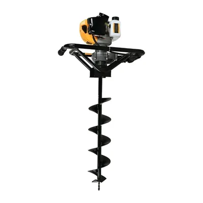 FLYMAX 68 CC 2-Stroke Petrol Earth Auger with 8-Inch Bit, Powerful Post Hole Digger for Commercial Plantation