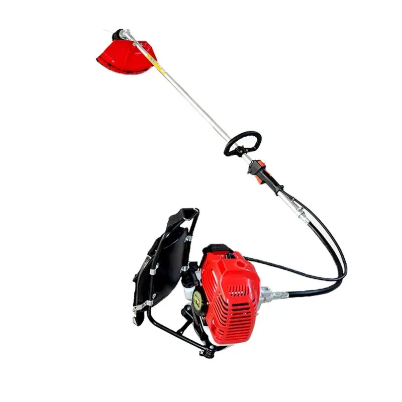 SPRAYMAN B104, 2-Stroke 52 CC Backpack Brush Cutter, Powerful Petrol Grass Cutting Machine & Paddy Harvester