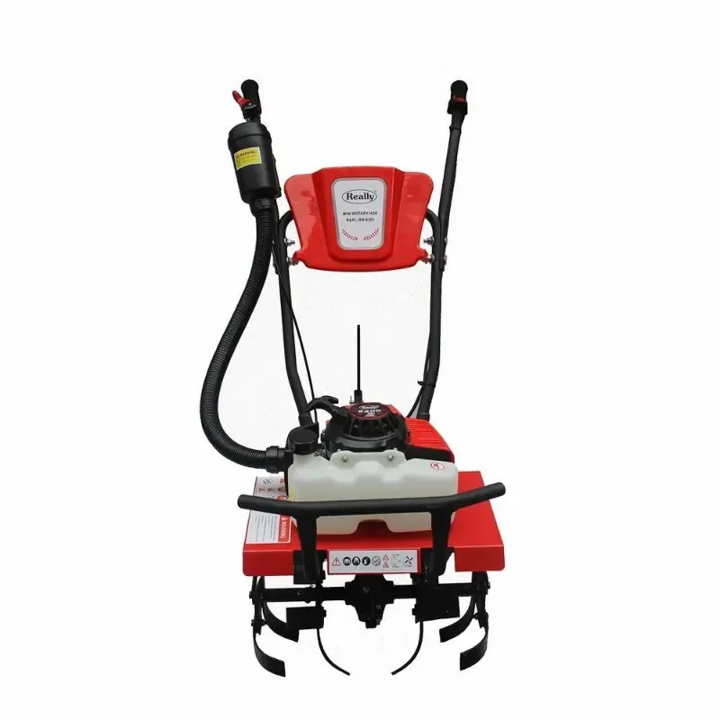 Really RAPL-RH-6301, 3 HP 63 CC 2-Stroke Petrol Mini Power Tiller with 16 Inch Tilling Width