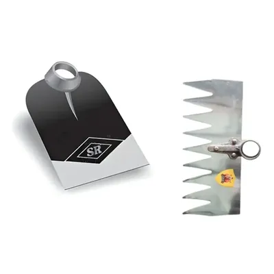 Heavy-Duty Garden Combo of 9 Inch Round Fawda Hoe & 12 Inch Khodi Head with 9 Tines