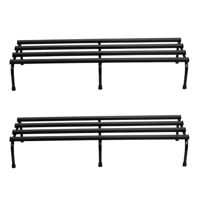 Sleek Single Tier Stand Durable Metal Display for Home, Office & Commercial Use (Pack-Pack of 2)