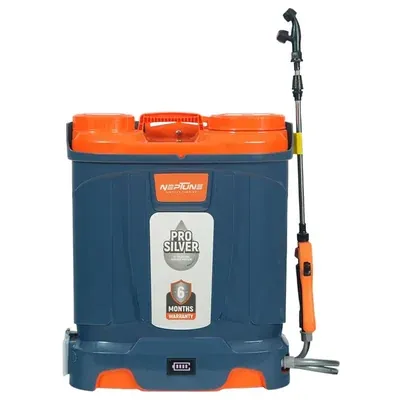 Neptune Double Motor, 12 V, 12 Ah, 18 Litre Battery Sprayer Ideal For Agiculture, Silver Pro-13 +