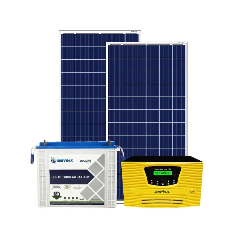 Servotech 1 kW Solar MPPT Inverter and 165 W Poly Panel