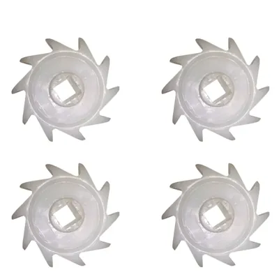 SHAPAR AGRO PVC Rotors (Pack of 4) For Seed Drill Machines