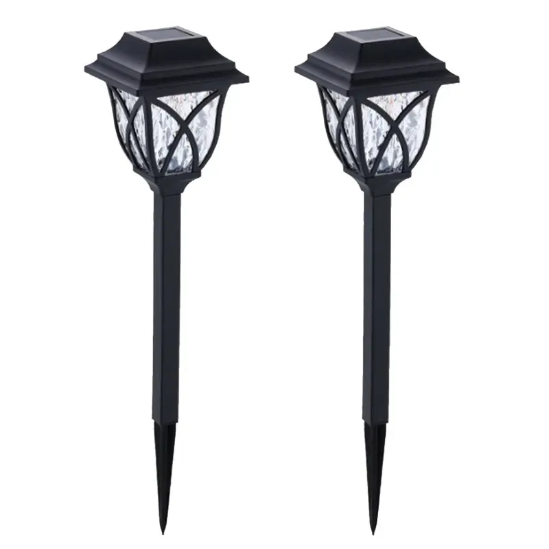 Giga Watts Solar Crystal Lawn Light Garden Landscape Lighting Sun Powered Lanterns for Garden, Pathway, Driveway (Pack of 2)