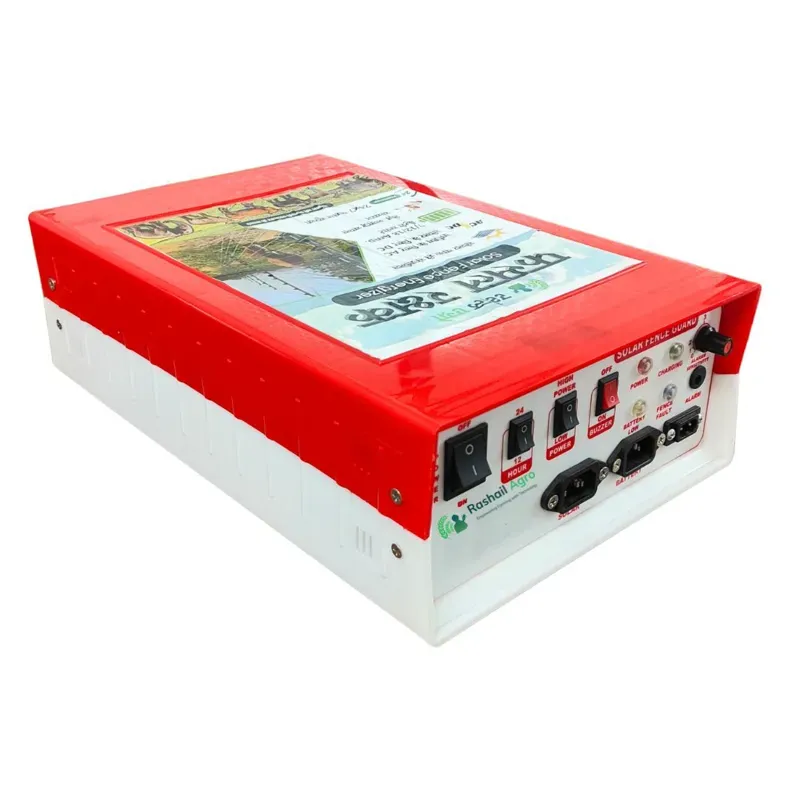 Rashail Agro Solar Zatka Machine with siren system, 18 KV Output Voltage With Cables and Internal Siren