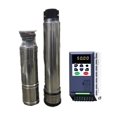 Premium 5 HP 90 m Head Solar Submersible Pump With Controller For Home and Commercial Usage