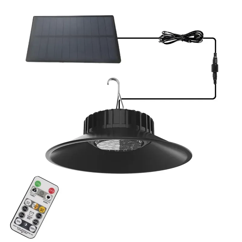 Giga Watts GW-712 Solar LED Light with 5.5 V/2 W Panel 3.7 V/2000mAh Lithium Battery & Remote for Storage Room, Balcony Barn