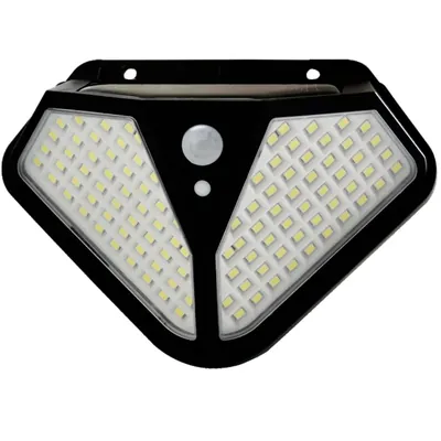 Giga Watts GW-602 102 LED Solar Wall Light BIS Approved with 5.5 V Panel & 1200 mAh Battery for Outdoor, Garden & Patio