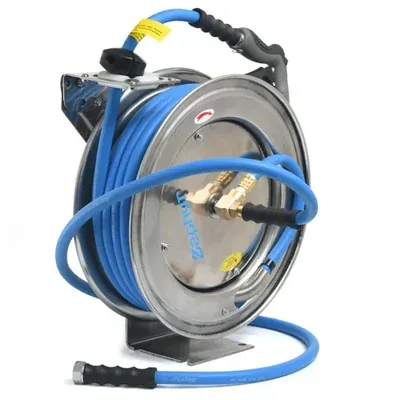 Zephyr ZWR1310SS-FH Auto Retractable Water hose Reel with 13 mm 10 m Hose Pipe for Garden and Industrial Purposes