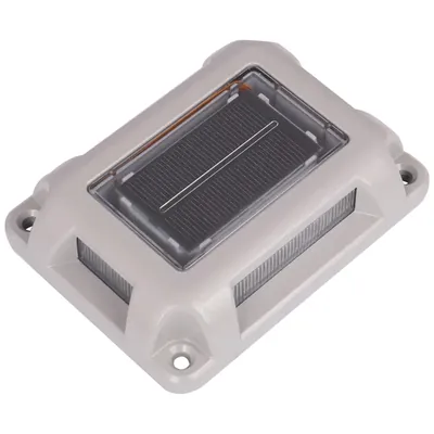 Giga Watts GW-709 Solar Road Stud Light with 2 V/0.3 W Panel 1.2 V/1200mAh Ni-MH AA Battery for Garden, Pathway, Patio & Yard