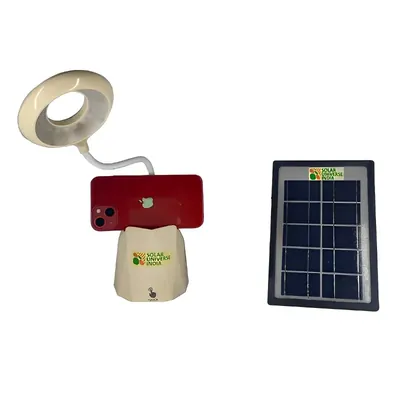 Solar Universe India GJL-2-Plus-Study Desk Lamp with Pen & Mobile Holder and 2.5 W Solar Panel