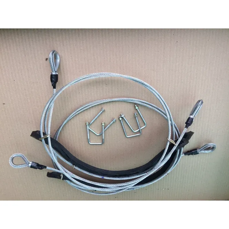 Galvanized Iron Tyre rope set for Manual Coconut tree climbing machine, Length 209 cm