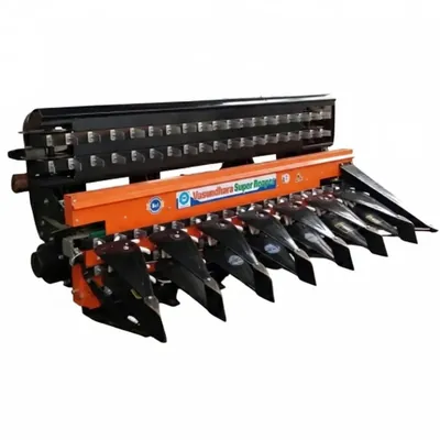 Vasundhara 7 ft 4 Belt Double Star Reaper Attachment for 30 HP Tractor For Wheat, Paddy and Soyabean, VKY-TMCR-74FD