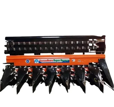 Vasundhara 7 ft 5 Belt Double Star Reaper Attachment for 30 HP Tractor For Wheat, Paddy and Soyabean, VKY-TMCR-75FD