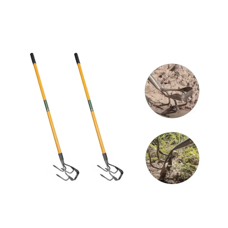FALCON Iron Hand Weeding Cultivator FCHW-3077 With Steel Handle and Grip For Weeding (Pack Of 2)