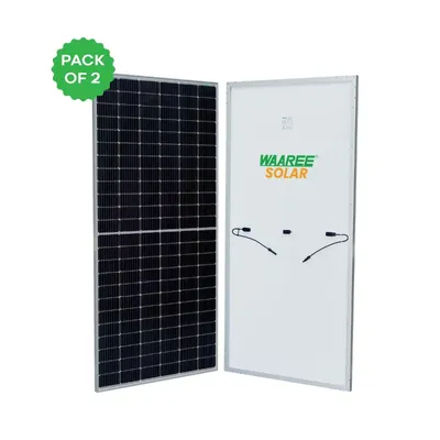 Waaree 525 W Mono PERC Solar Panel High Efficiency Module (Pack of 2)