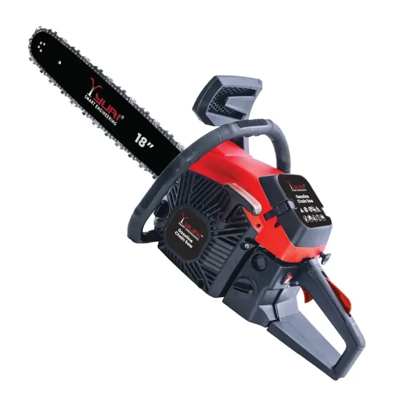 YURI YR-1122, 62 CC Petrol Chainsaw 18 Inch Bar, Heavy Duty Wood Cutter Machine & Tree Lakadi Cutter for Carpenters