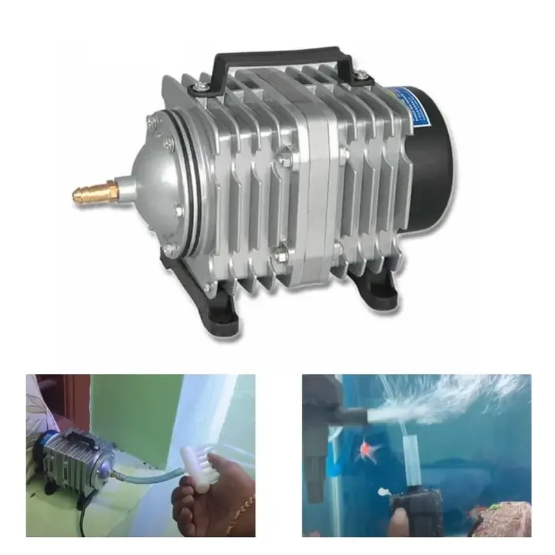 Resun ACO-001 Air Pump Electromagnetic Air Aquarium Pump (136 cm) For Tank Water Aeration & Any Aquarium Filtration