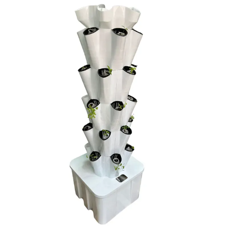 Green Warrior 30 Planter Hydroponic Tower with 60 L Tank, TDS Meter, Nutrients, Seeds & Coco Disc Without Timer Switch (Quantity-Without Timer Switch)